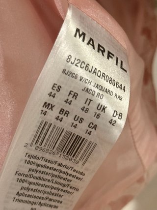 Conjunto Vestido y Chaqueta MARFIL Rosa
