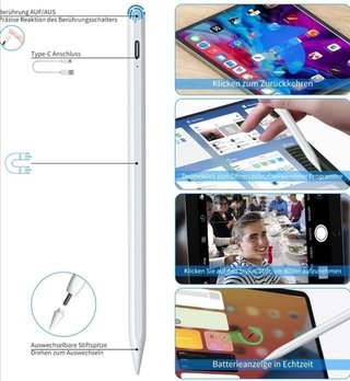 Lápiz capacitivo Bluetooth/Magnético para iPad. N