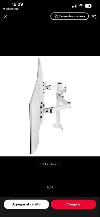 Soporte Mesa Doble Monitor Ajustable
