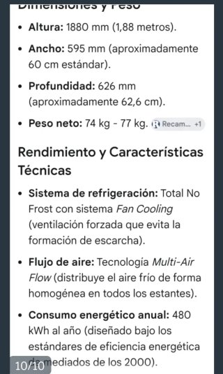 Nevera combi LG