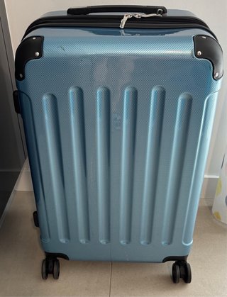 Maleta azul brillante 4 ruedas