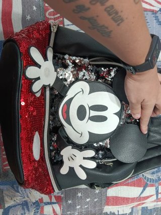 Mochila Mickey Mouse lentejuelas