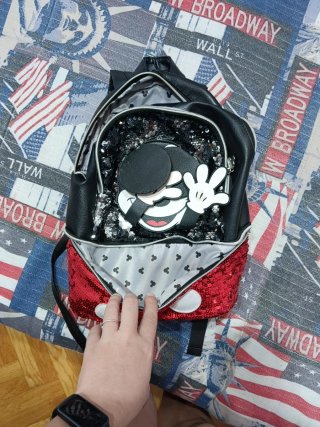 Mochila Mickey Mouse lentejuelas