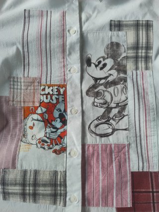 Camisa Desigual Mickey Mouse Patchwork