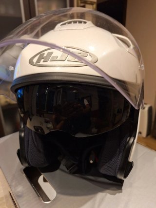 Casco Jet HJC Blanco talla L