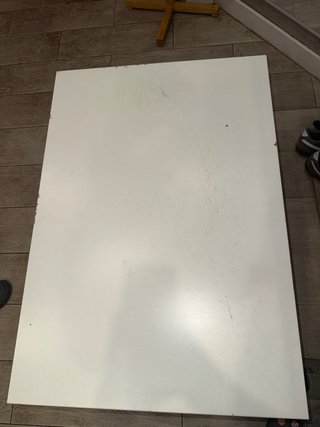 Mesa centro elevable blanca