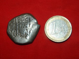 Moneda 8 Reales Macuquina de plata Española 18,1g