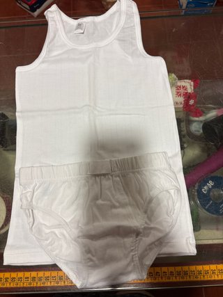 Conjunto interior comunión niño blanco