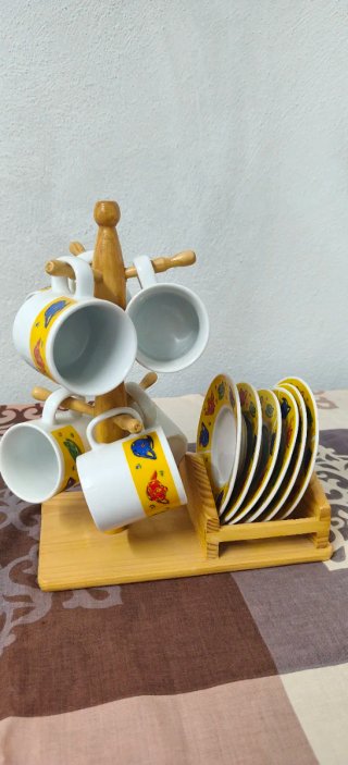 Set Tazas Café Espresso con Platos