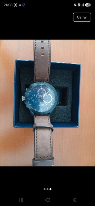 Reloj Tommy Hilfiger Marrón y Negro