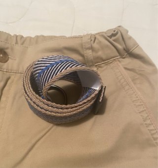 Pantalón chino beige talla 16 + cinturón