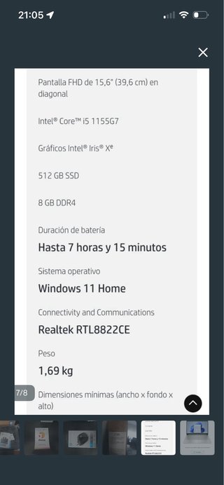HP Laptop 15s-fq4060ns i5 512GB SSD 16GB RAM