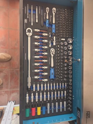 Banco herramientas NTG 457 piezas Con cerradura