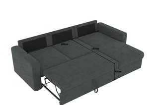 Sofá Cama Gris Tela