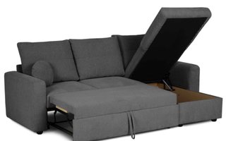 Sofá Cama Gris Tela