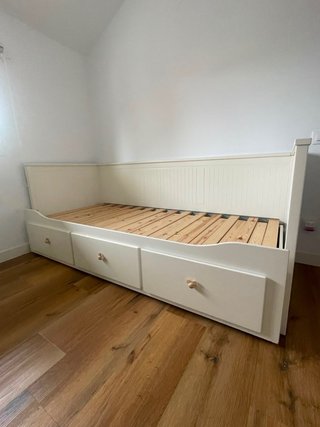 Diván IKEA HEMNES Blanco con Cajones