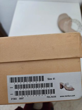 Sandalias fiesta T.41 Nude Menbur