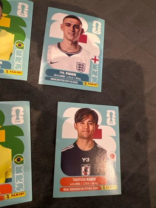 Cromos de fútbol: Maignan, Rice, Son, Kimmich