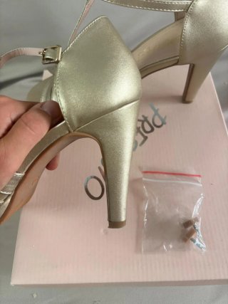 Sandalias Prestigio Doradas Mujer