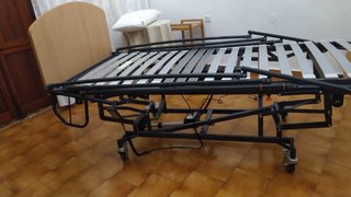 Cama geriátrica articulada eléctrica y colchón