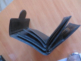 Billetera de caballero negra