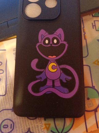 Funda Personalizada Gato Morado Redmi Note 14