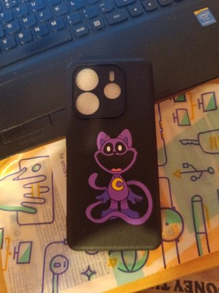 Funda Personalizada Gato Morado Redmi Note 14