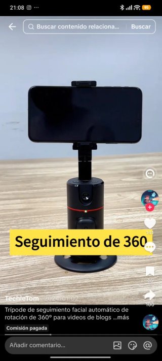 Trípode seguimiento facial con mando