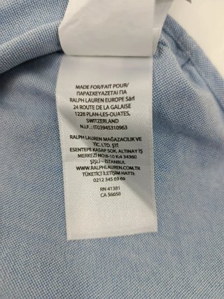 Camisa Ralph Lauren Hombre Manga Corta Talla L