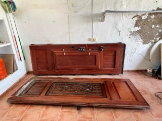 Puertas madera maciza antiguas