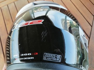 Casco de moto integral negro