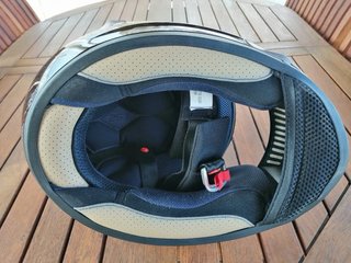 Casco de moto integral negro