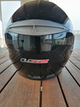 Casco de moto integral negro