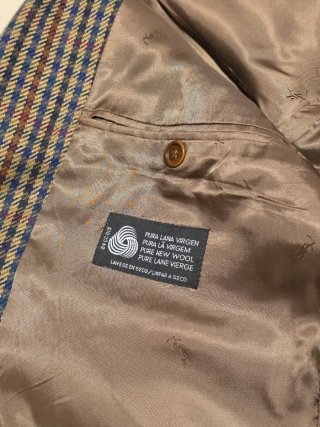 Blazer YSL Pata de Gallo Beige/Azul