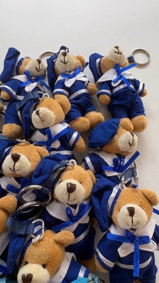 Set di 34 adorabili portachiavi orsetti di peluche
