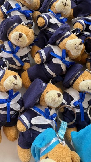 Set di 34 adorabili portachiavi orsetti di peluche