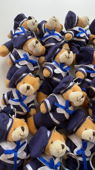 Set di 34 adorabili portachiavi orsetti di peluche