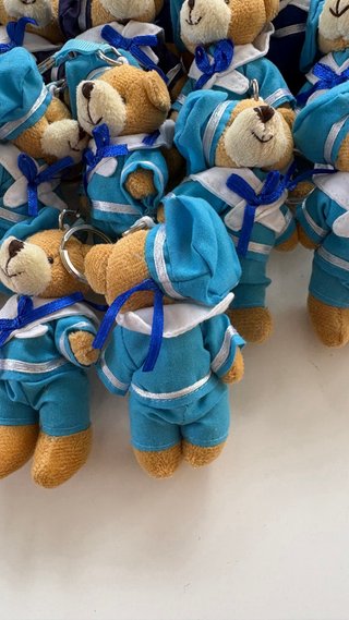 Set di 34 adorabili portachiavi orsetti di peluche