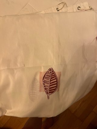 Barra cortina ducha + cojín blanco