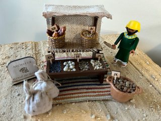 Playmobil puesto especias belén medieval