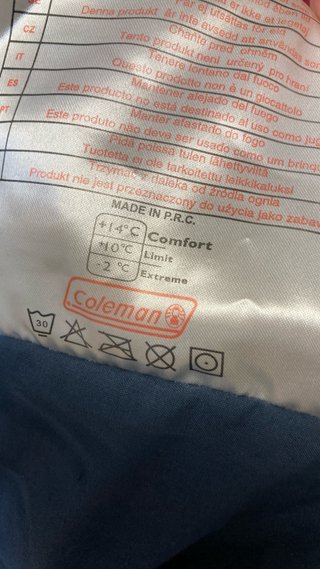 Saco de dormir Coleman azul