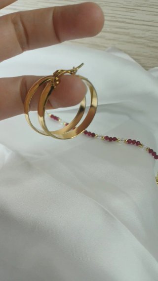 Aros Chapado Oro 18k Vintage Clásico 3cm