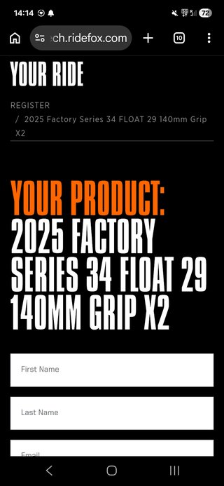 Fox 34 Factory Kashima 140mm GripX2 *nueva*