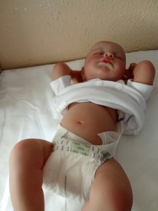 Muñeca Reborn Realista Durmiendo con Cuerpo Vinilo