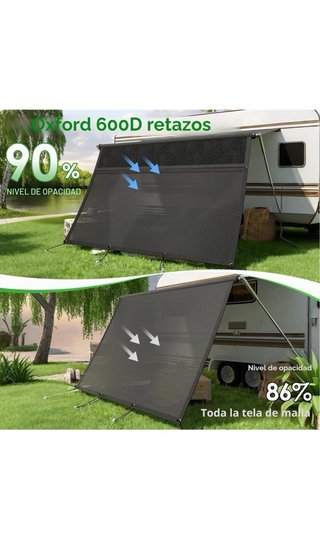 Toldo Sombra 2.2m x 3.85m