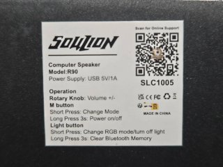 Altavoz SOULION R90 Bluetooth 5.3 RGB