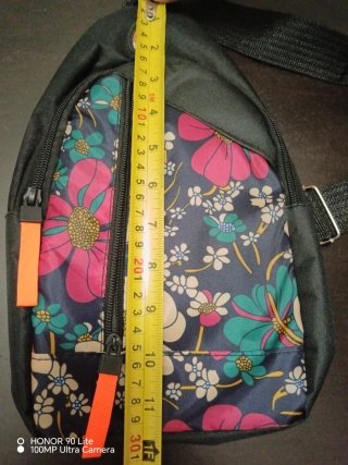 Bolso bandolera estampado flores