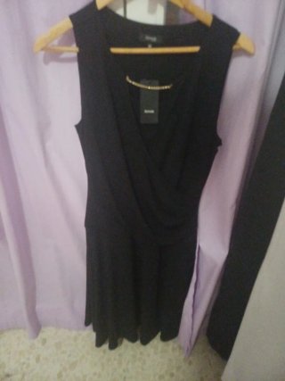 Vestido negro fiesta talla M talla 40
