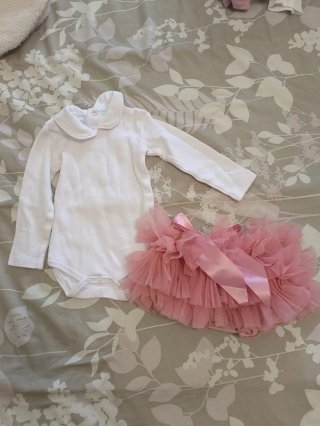 Conjunto Vestido y Chaqueta Bebé