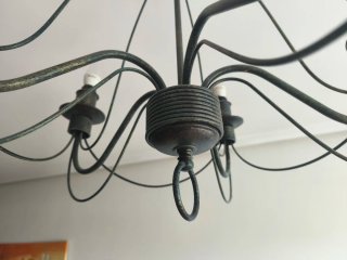 Lámpara de salón hierro forjado
